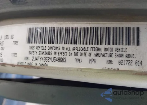 1992 Jeep Wrangler / Yj Sahara from USA, damaged, VIN 2J4FY49S2NJ548683